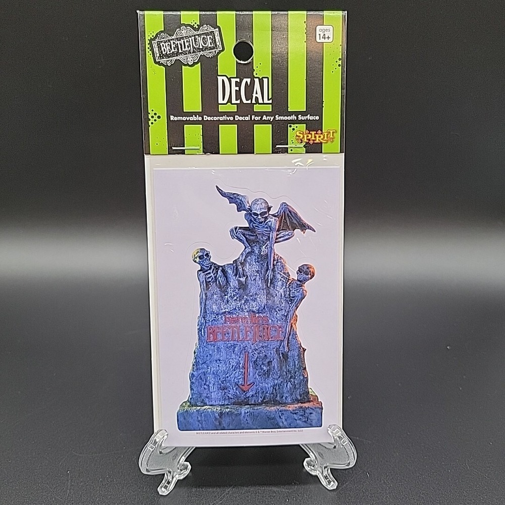 Here Lies Beetlejuice Gravestone Decal Halloween Ghost Movie Car Computer